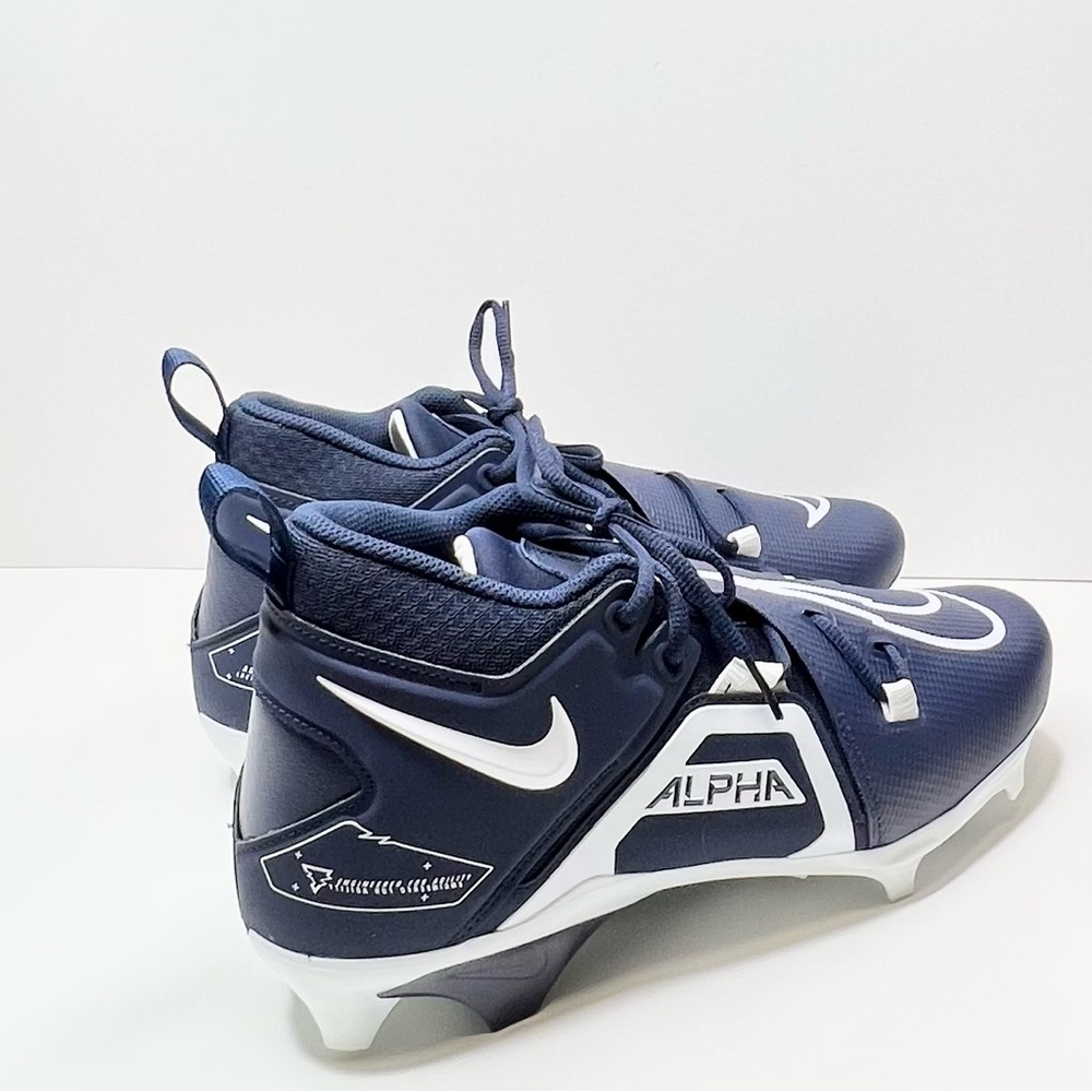 NEW Nike Men’s Alpha Menace Pro 3 Football Cleats Navy Size 10.5 - Picture 4 of 10